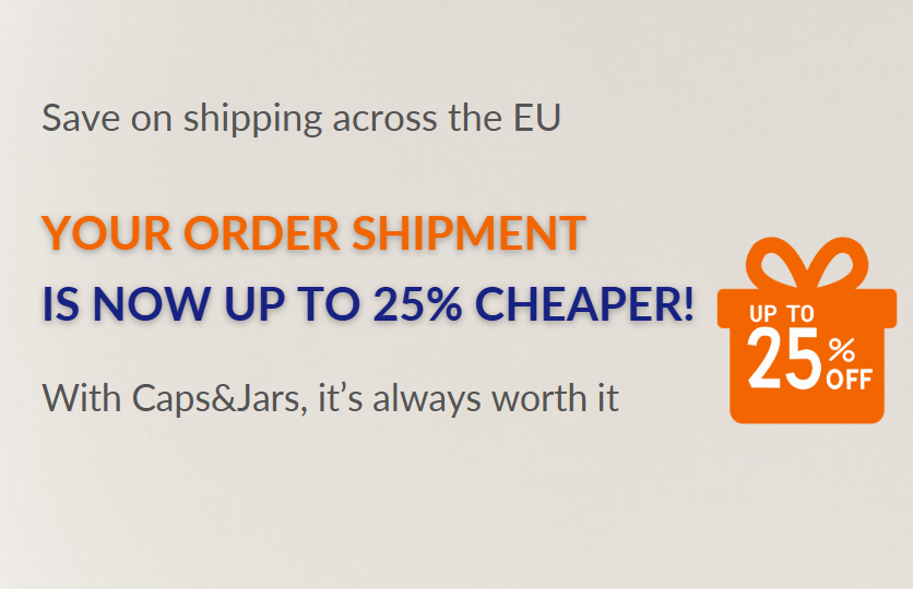  Your order shipment is now up to 25% cheaper!