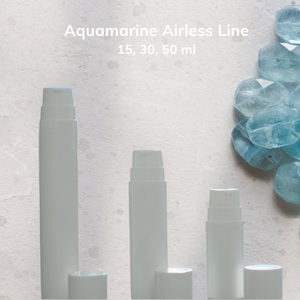 Airless Aquamarine 15 ml, mono HDPE