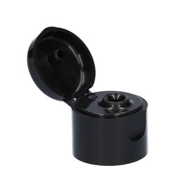 Flip top, PP, black 20/410