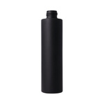Bottle 200 ml, black matt, Soft Touch, HDPE, 24/410