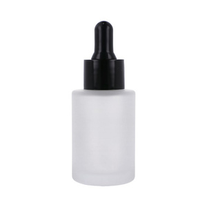 Bottle, 30 ml, Glass matt, Dropper black, reducer