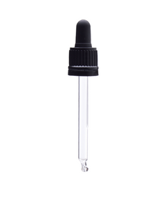 Dropper, Glass, DIN 18, Tube length: 89mm