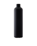 Black RHDPE bottle 250 ml, neck 24/410