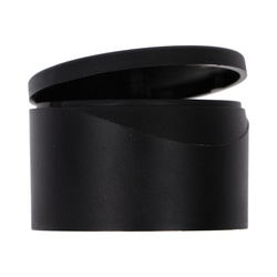 Flip top, matte black PP, 24/410