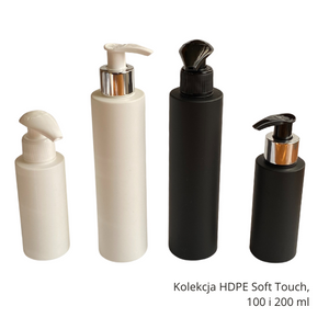 Bottle 100 ml, white mat HDPE, 24/410