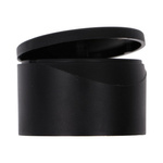 Flip top, matte black PP, 24/410